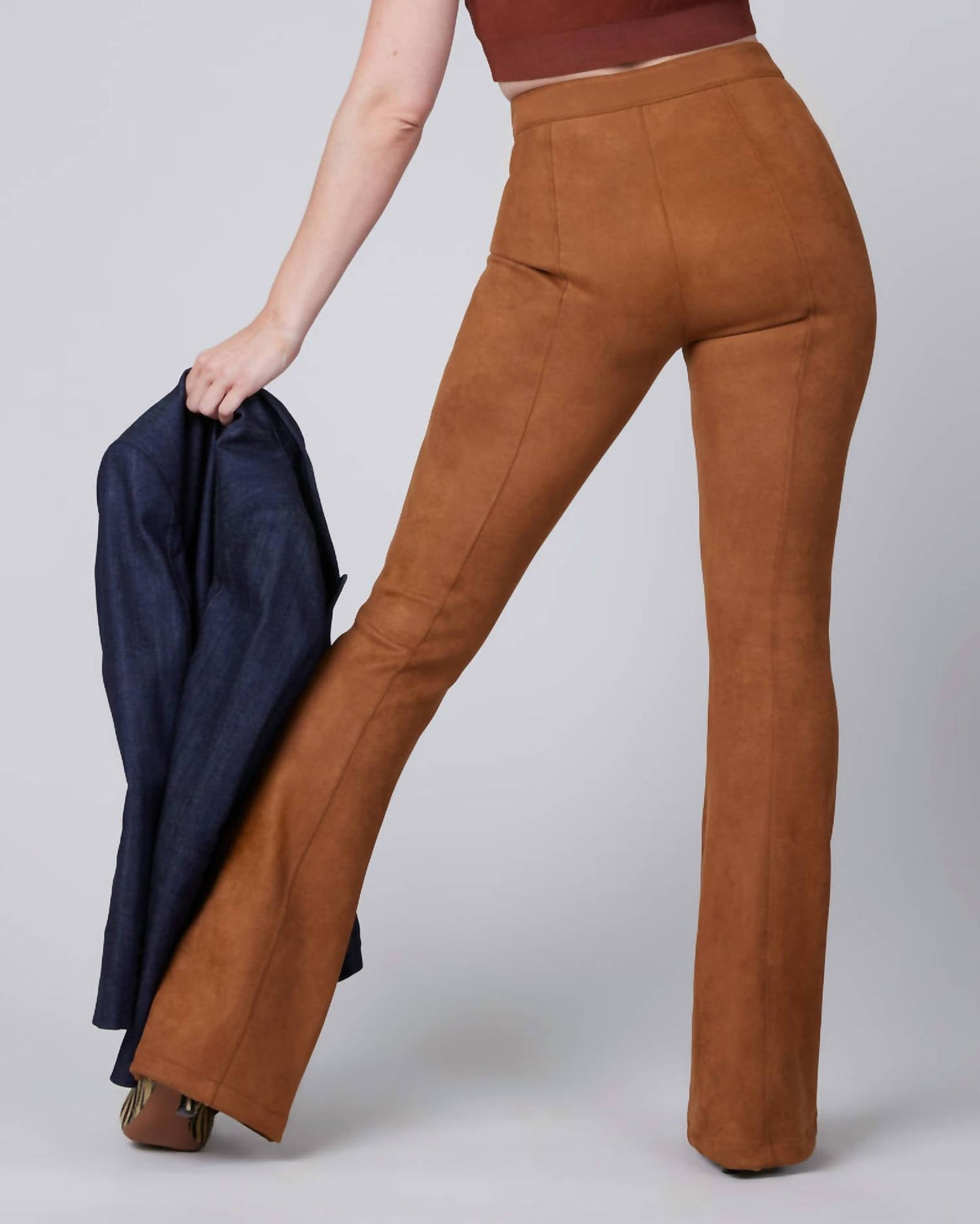 Spanx - Women's Faux Suede Flare Pant