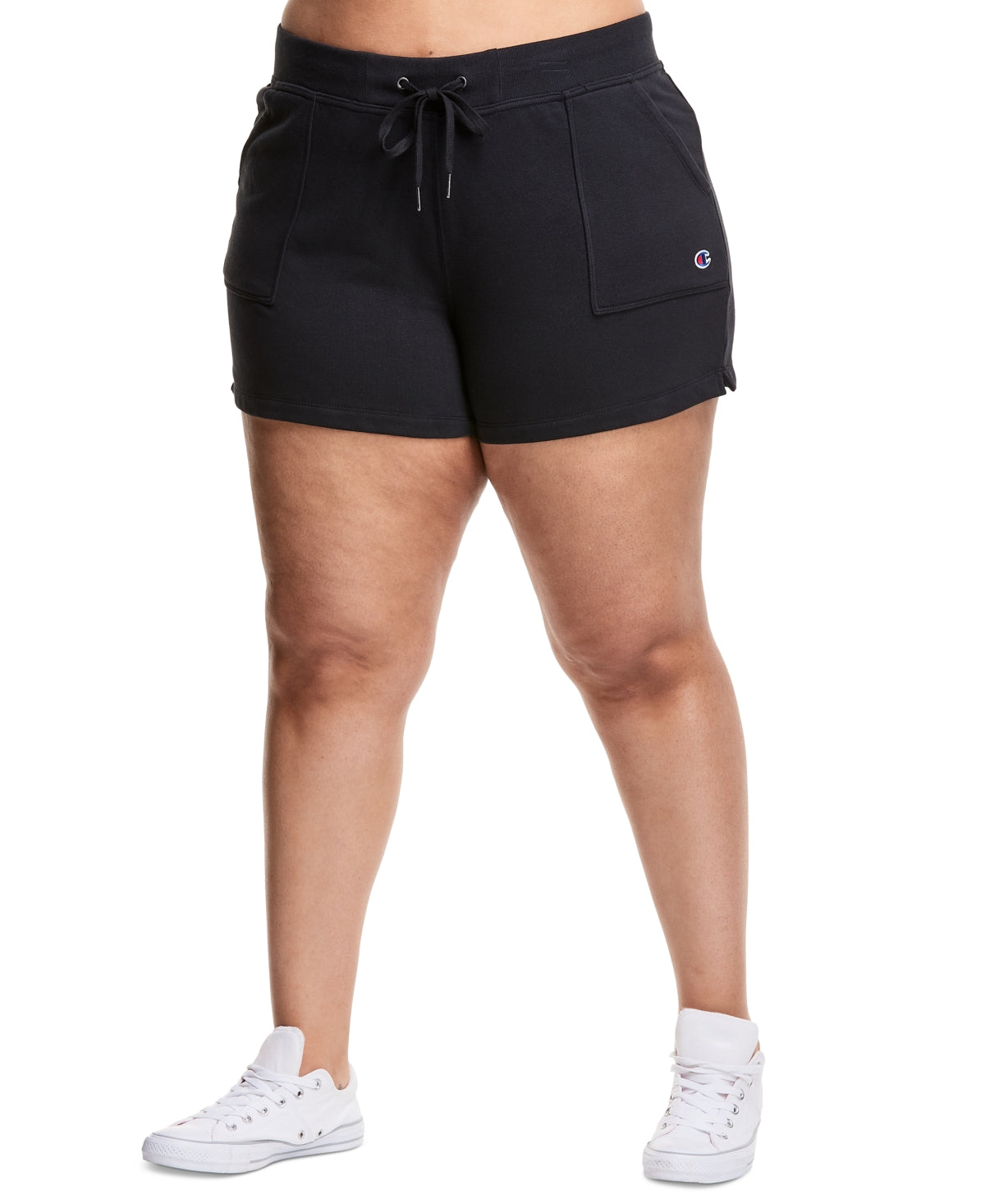 Champion Women's Campus Solid Shorts Black Size 4X