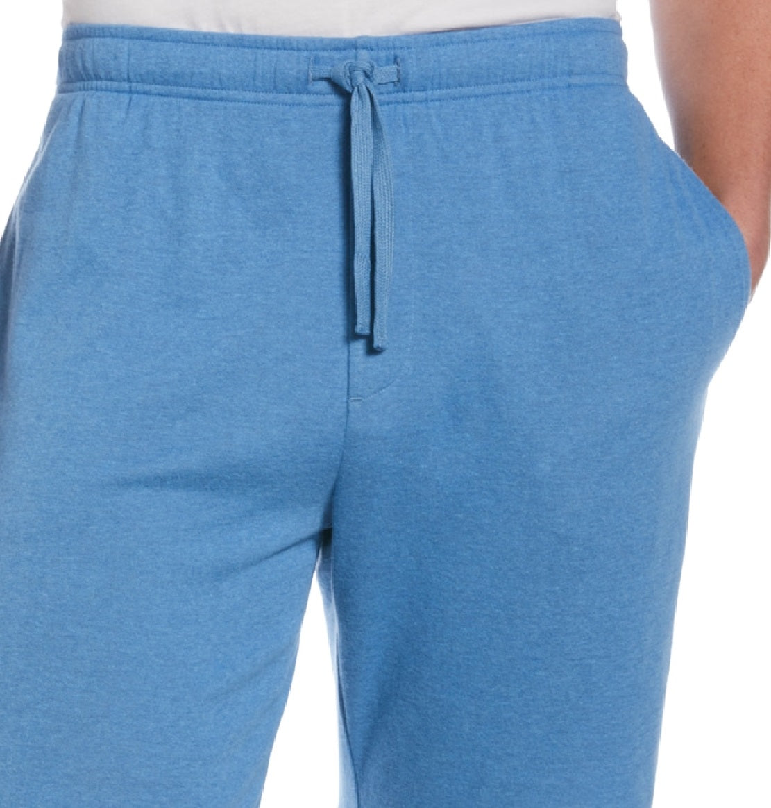 Cubavera Men's Solid Double Knit 9 Drawstring Shorts Blue Size Large