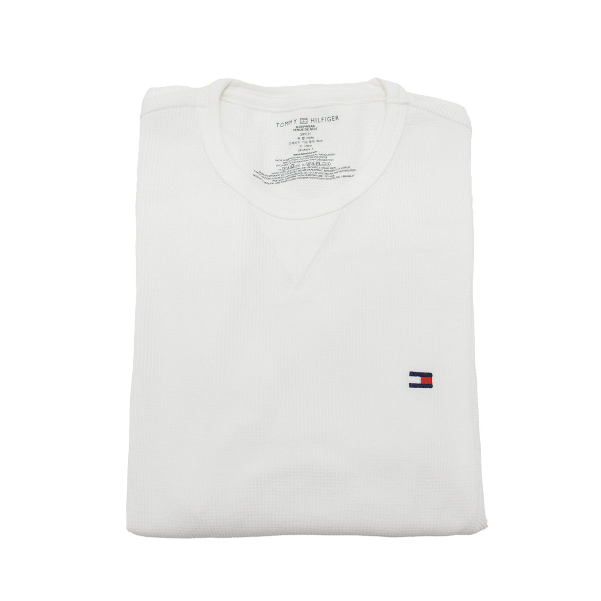 Tommy Hilfiger Men's Long Sleeve Thermal Shirt White Size Large