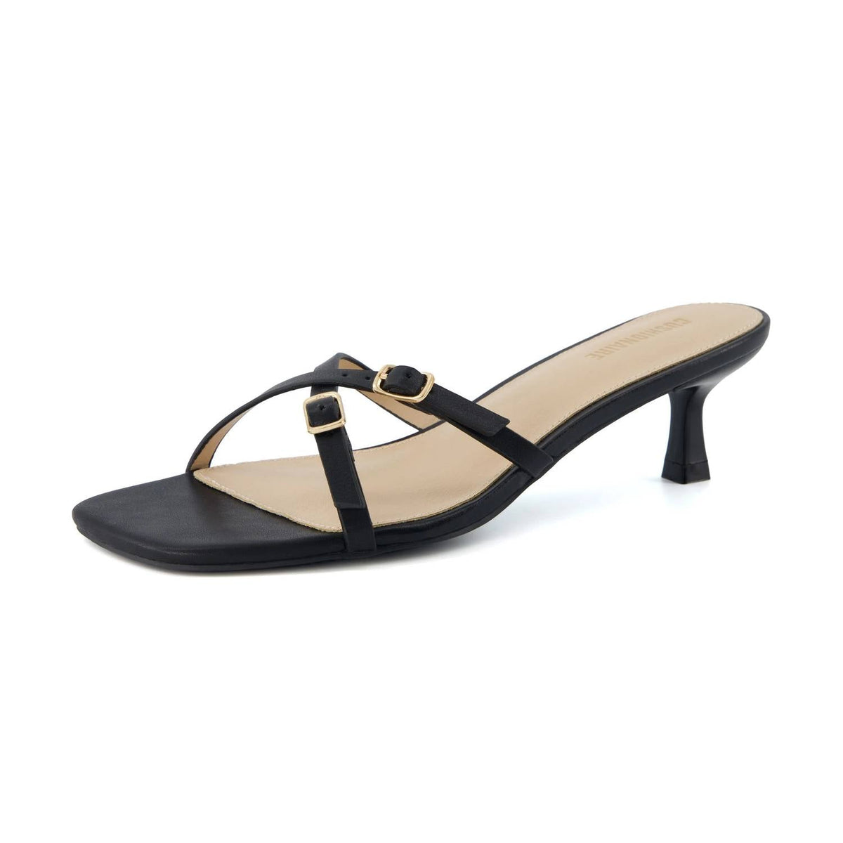 Cushionaire - Women's Milan Kitten Heel Sandals