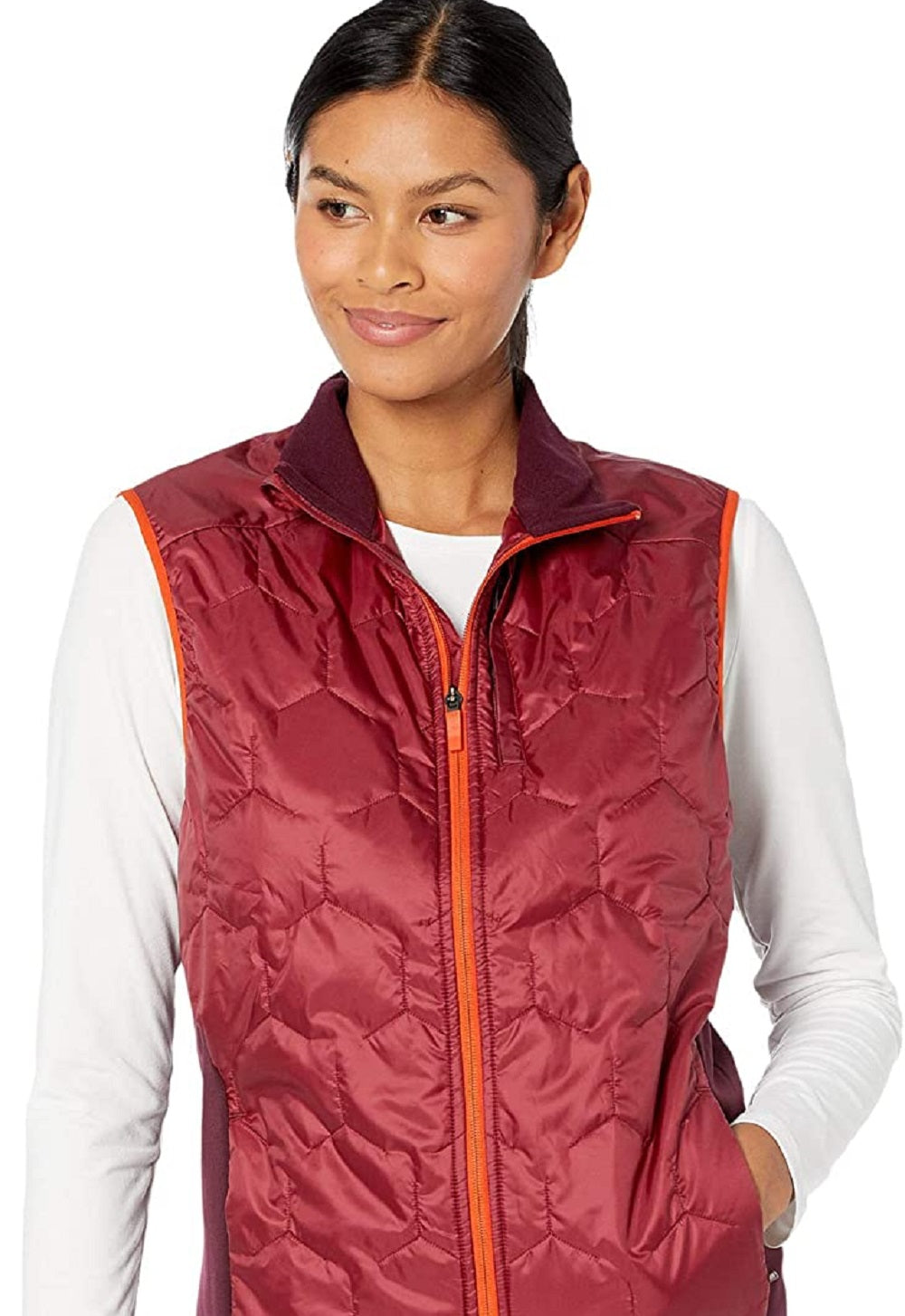 Brooks Women's Shield Hybrid Vest Red Size Large