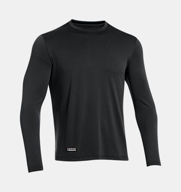 Under Armour Mens Tech Long sleeve T-Shirt - Black - Small