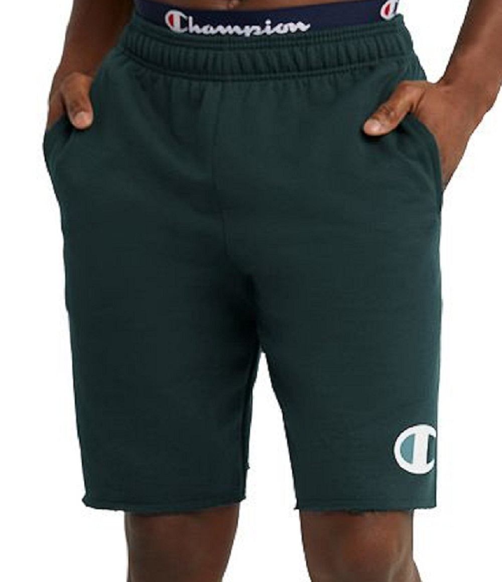 Champion Men's Powerblend Shorts Green Size Medium