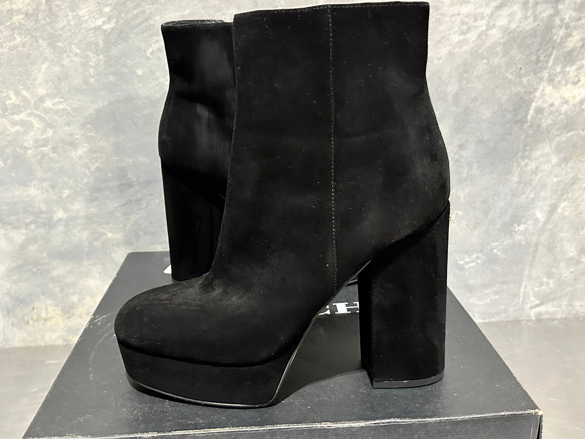Coach Women's Iona Suede Bootie Black Size 7.5 B