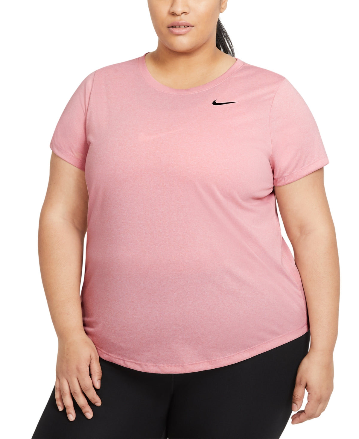 Nike Women's Plus Dry Legend Training Top Pink Size 2X