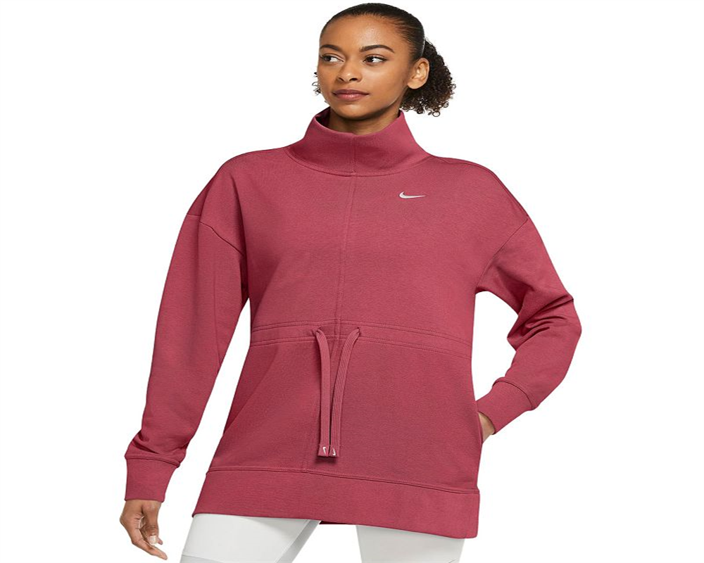 Nike Women's Plus Dri FIT Get Fit Pullover Training Top Pink Size X-Large