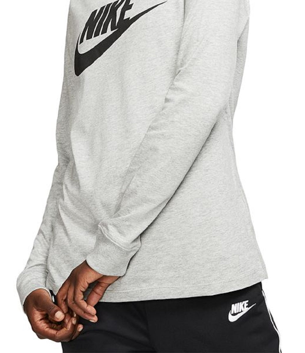 Nike Women's Essential Cotton Logo Top White Size X-Small