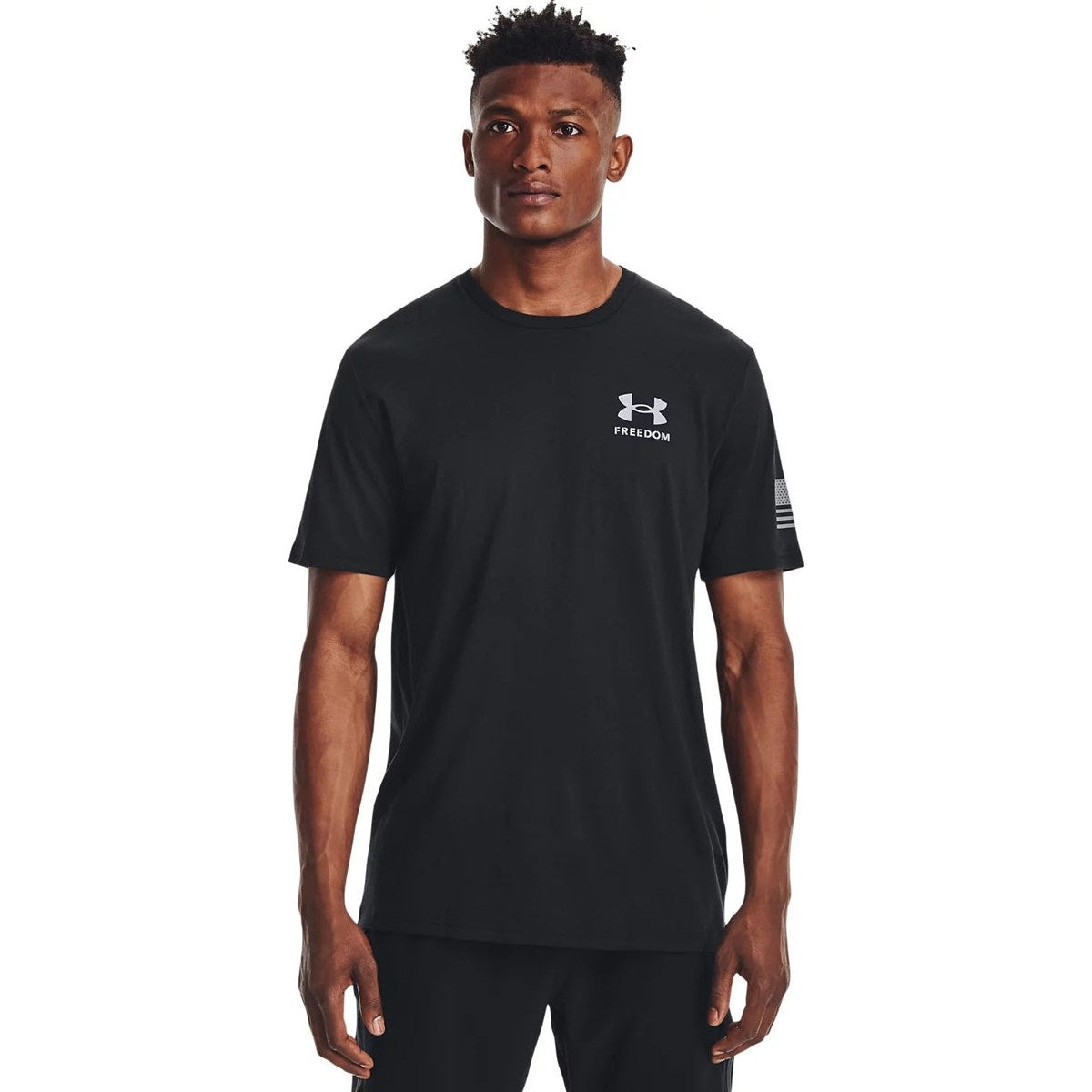 Under Armour Men's Freedom Flag T-Shirt Black Size Small
