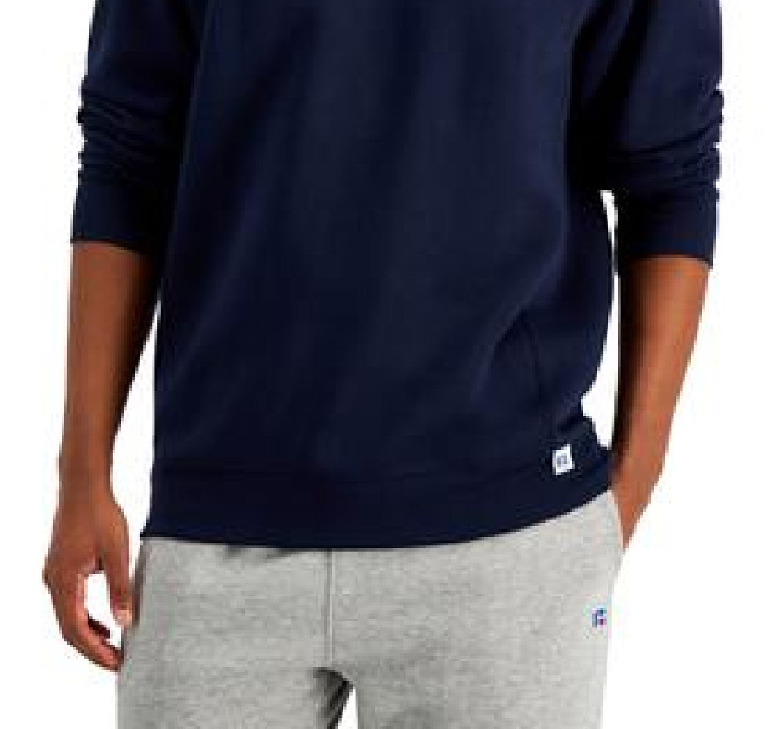 Russell Athletic Men's Solid Fleece Sweatshirt Blue Size X-Large