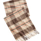 Men's Plaid Cashmere Scarf - Beige