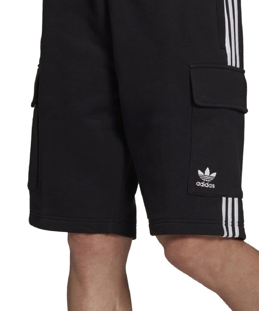 adidas Men's Cotton Cargo Shorts Black Size Small