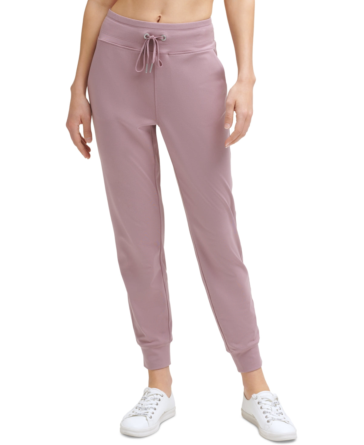 Calvin Klein Women's Slim Fit Full Length Joggers Pink Size XL