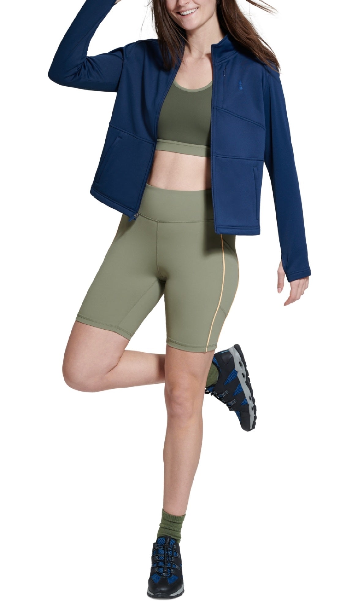 Bass Outdoor Women's Full Zip Lightweight Fleece Jacket Blue Size X-Large