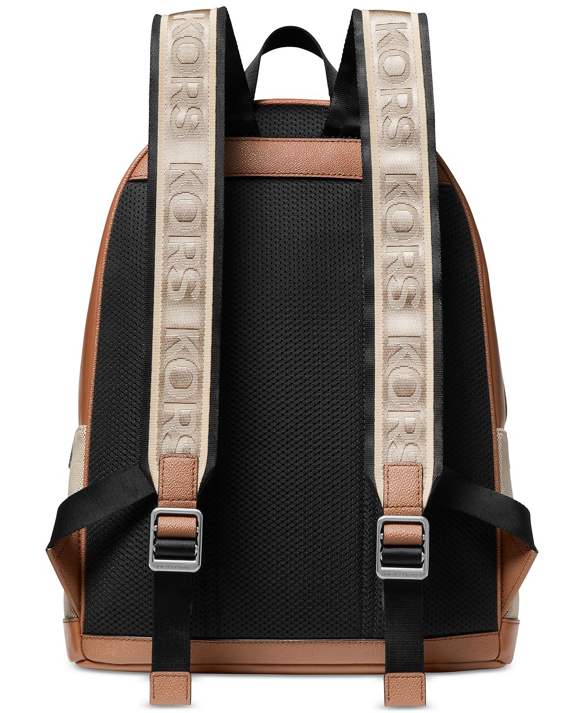 Michael Kors Men's Mason Two Tone Canvas Backpack White Size Regular
