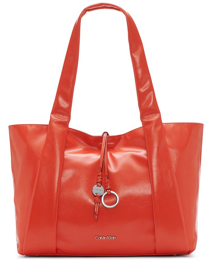 Calvin Klein Women's Hana Tote Orange Size size