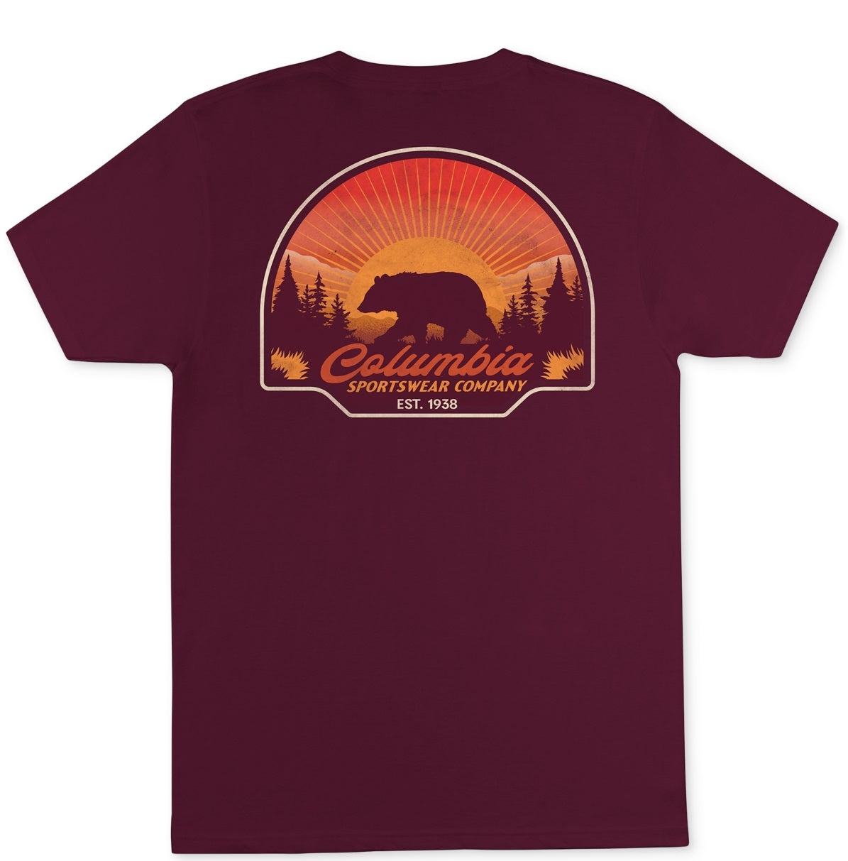 Columbia Men's Kujo Graphic T-Shirt Red Size Large
