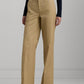Lauren Ralph Lauren Womens High Rise Straight Leg Pants Tan Regular Petite