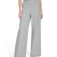 Calvin Klein Womens High Rise Wide Leg Trousers Light Heather Multi