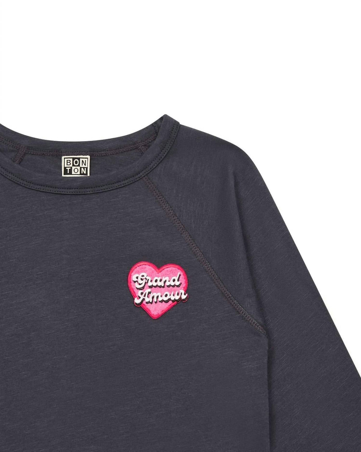 Bonton - Girl's Badge Organic Cotton T-shirt