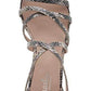 Charles By Charles David Women's Designer Heels Strappy Espadrille Faux Leather Wedge Sandals Brown Size 6.5