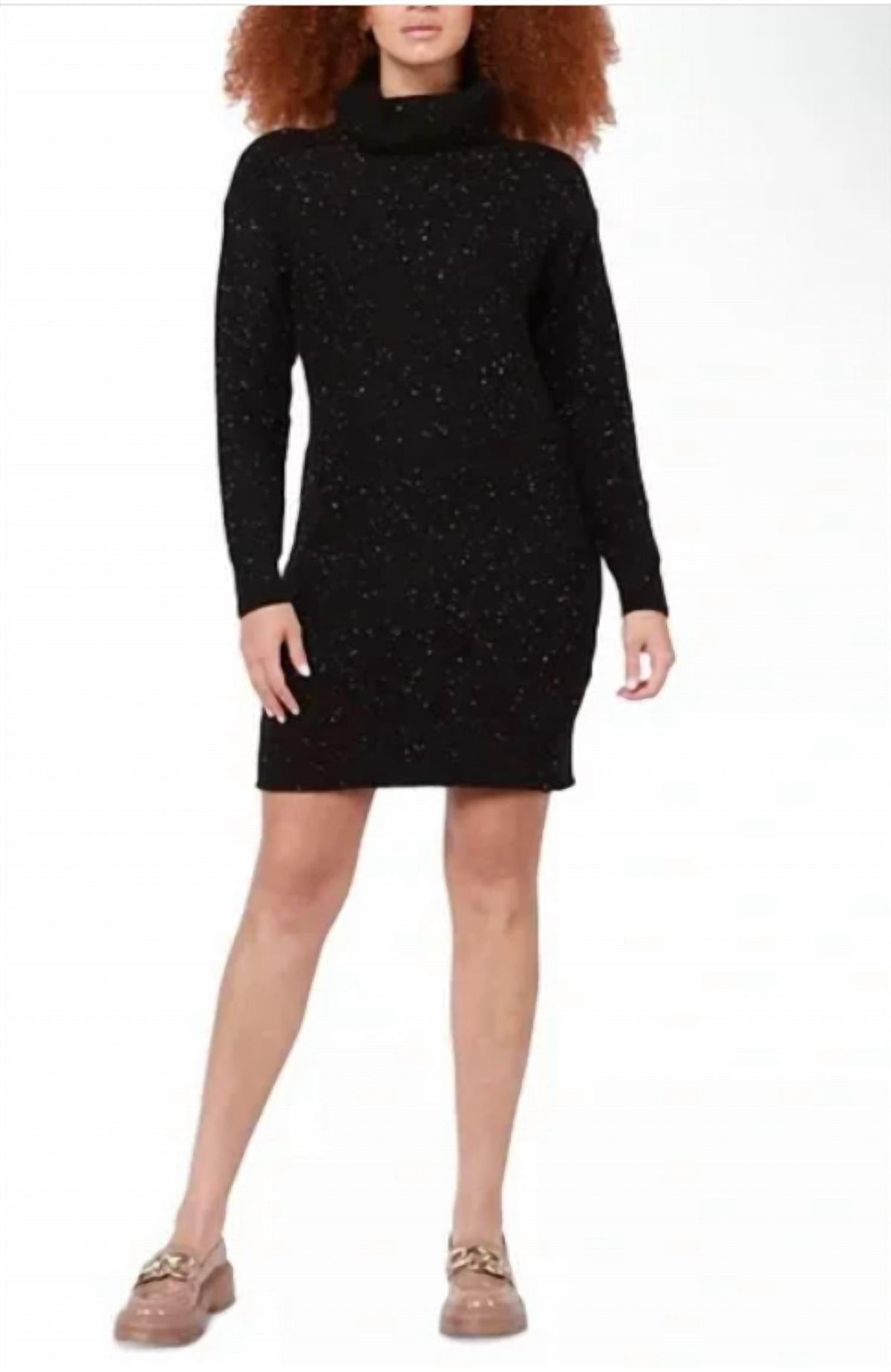 Black Tape - Women's Turtleneck Sweaterdress