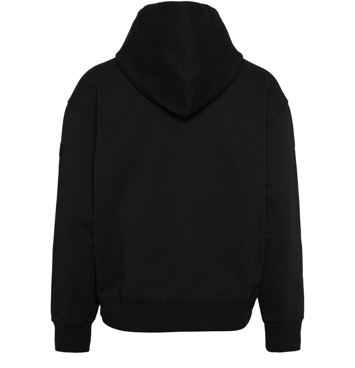 Moncler - Hooded with Red Glitter Logo Pullover Cotton Sweatshirt