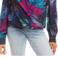 Karen Kane Printed Drape Front Top Multi