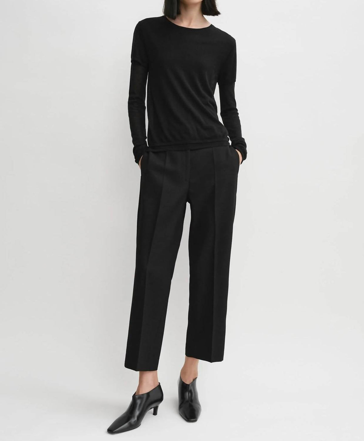 Toteme - Layered Knit Long Sleeved Top Tee