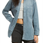 Bp. Gender Inclusive Stretch Cotton Corduroy Button-Up Shirt In Blue Citadel Size X-Small