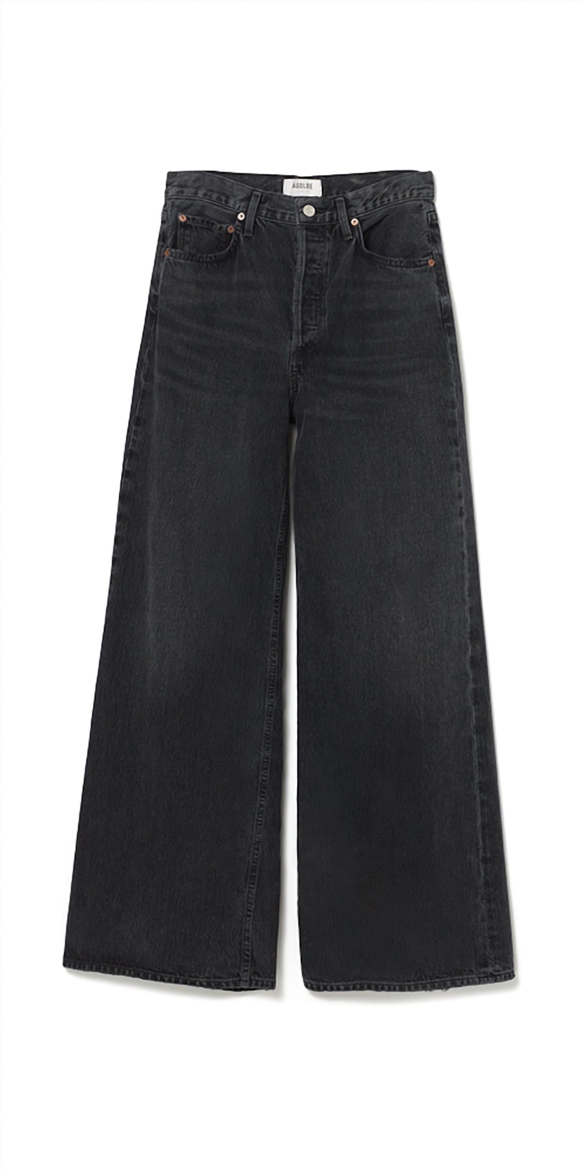 Agolde - Women's Dame High Rise Wide Leg Jeans No Cuff