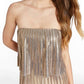 Amanda Uprichard - Collina Metallic Strapless Jumpsuit
