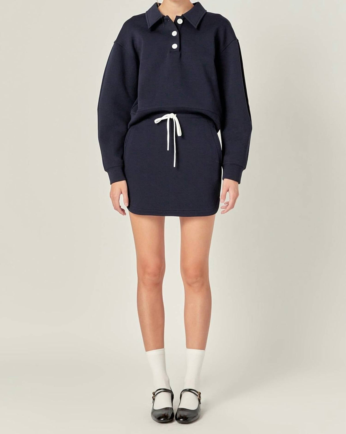 2.7 August Apparel - Lauren Scuba Top