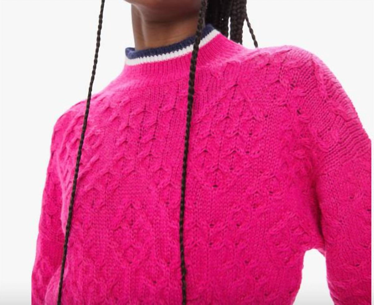 Mother - Mock Neck Jumper Crop Sweater