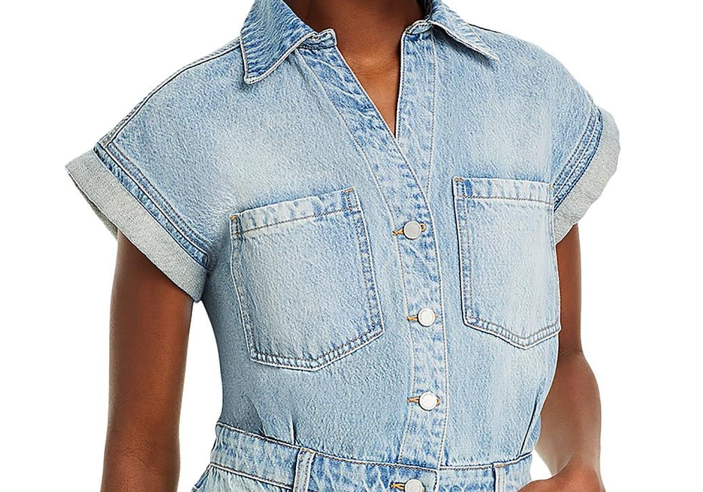 Blanknyc Denim Romper Blue