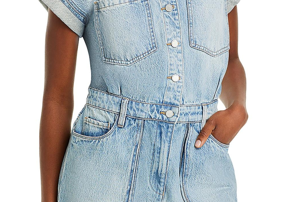 Blanknyc Denim Romper Blue