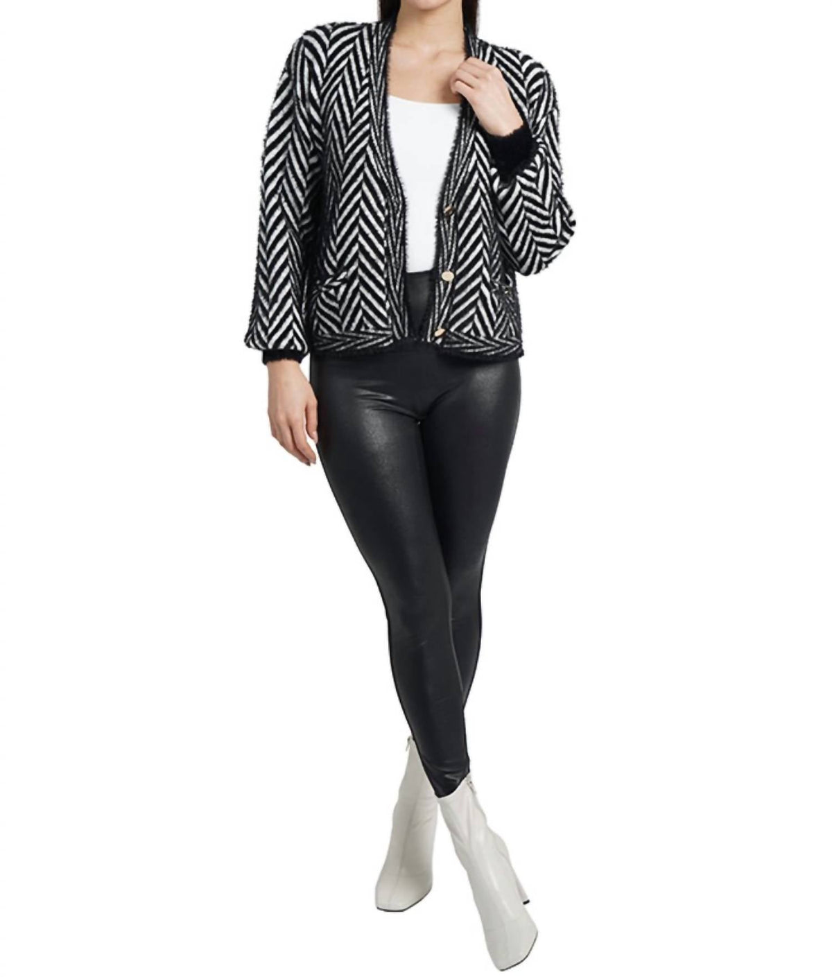 Love Token - Davner Herringbone Cardigan
