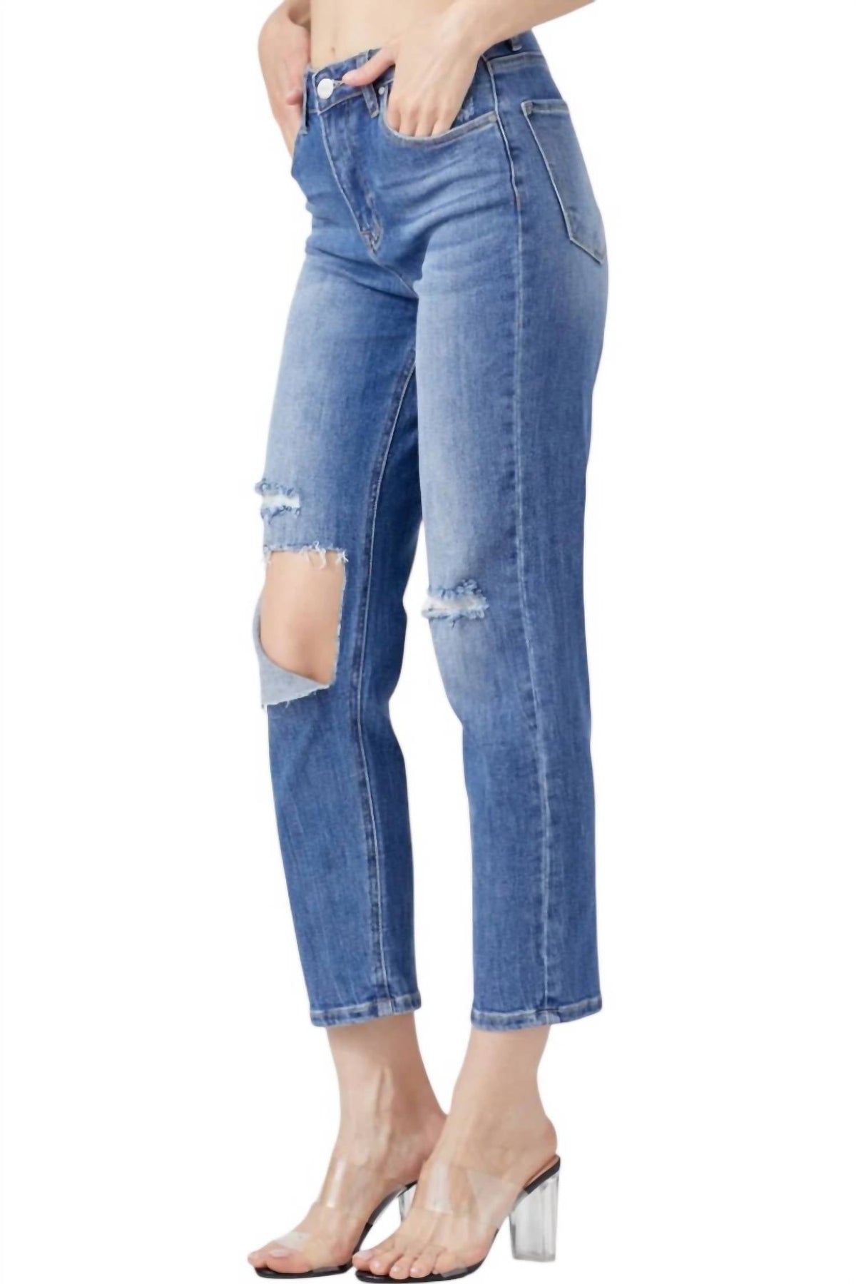 Risen - High Waist Relaxed Jeans