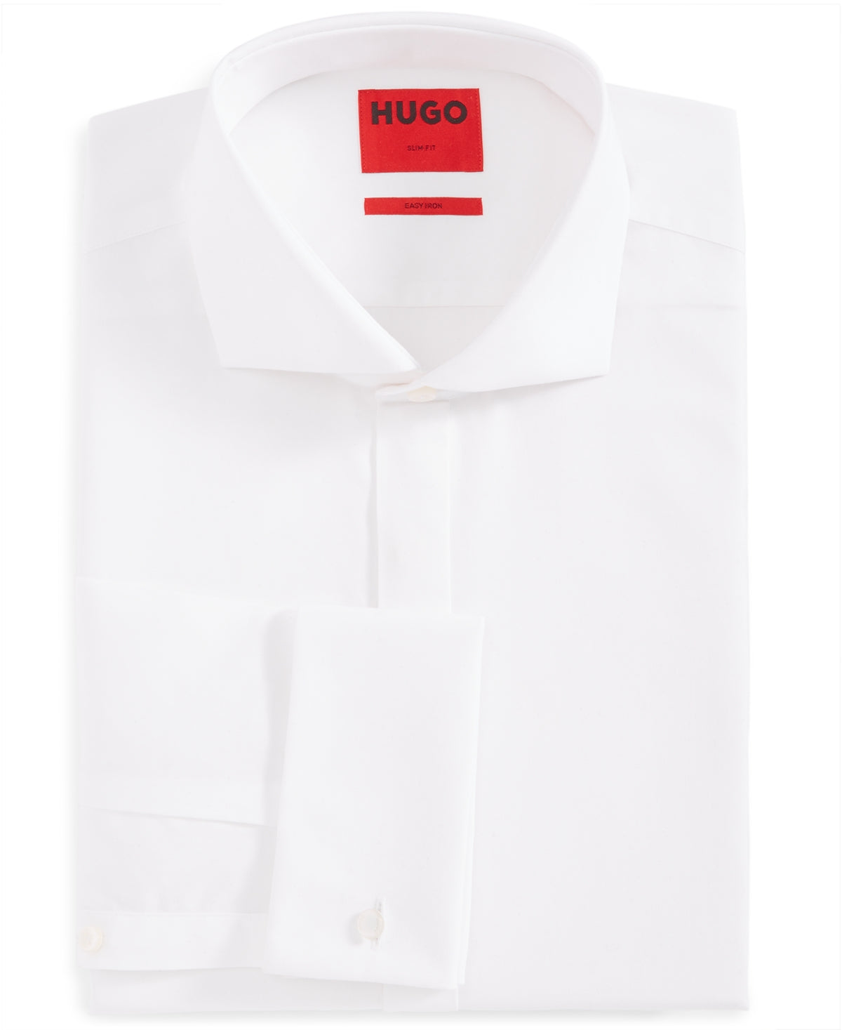 Hugo Boss Men's Slim Fit Tuxedo Dress Shirt White Size 16.5X32-33