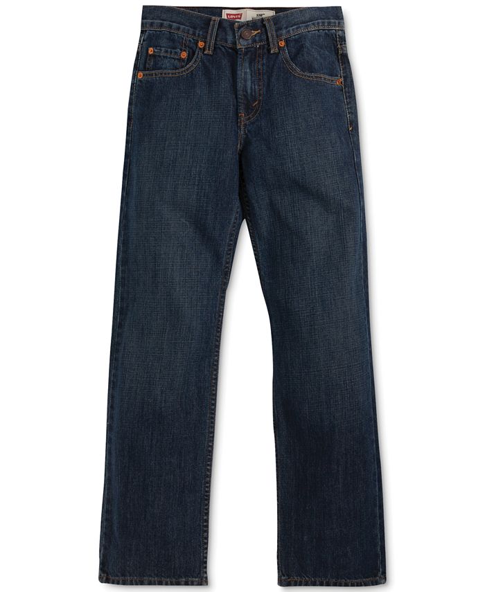 Levi's Boy's Husky 550 Relaxed Fit Jeans Blue Size 16