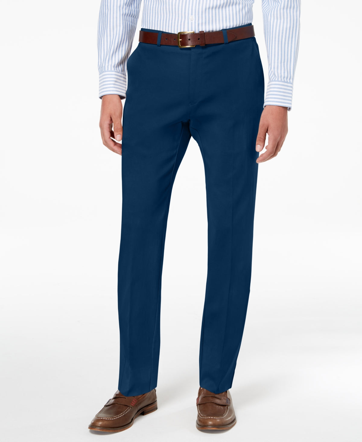 Tommy Hilfiger Men's Modern Fit Th Flex Stretch Comfort Solid Performance Pants Blue Size 33X30
