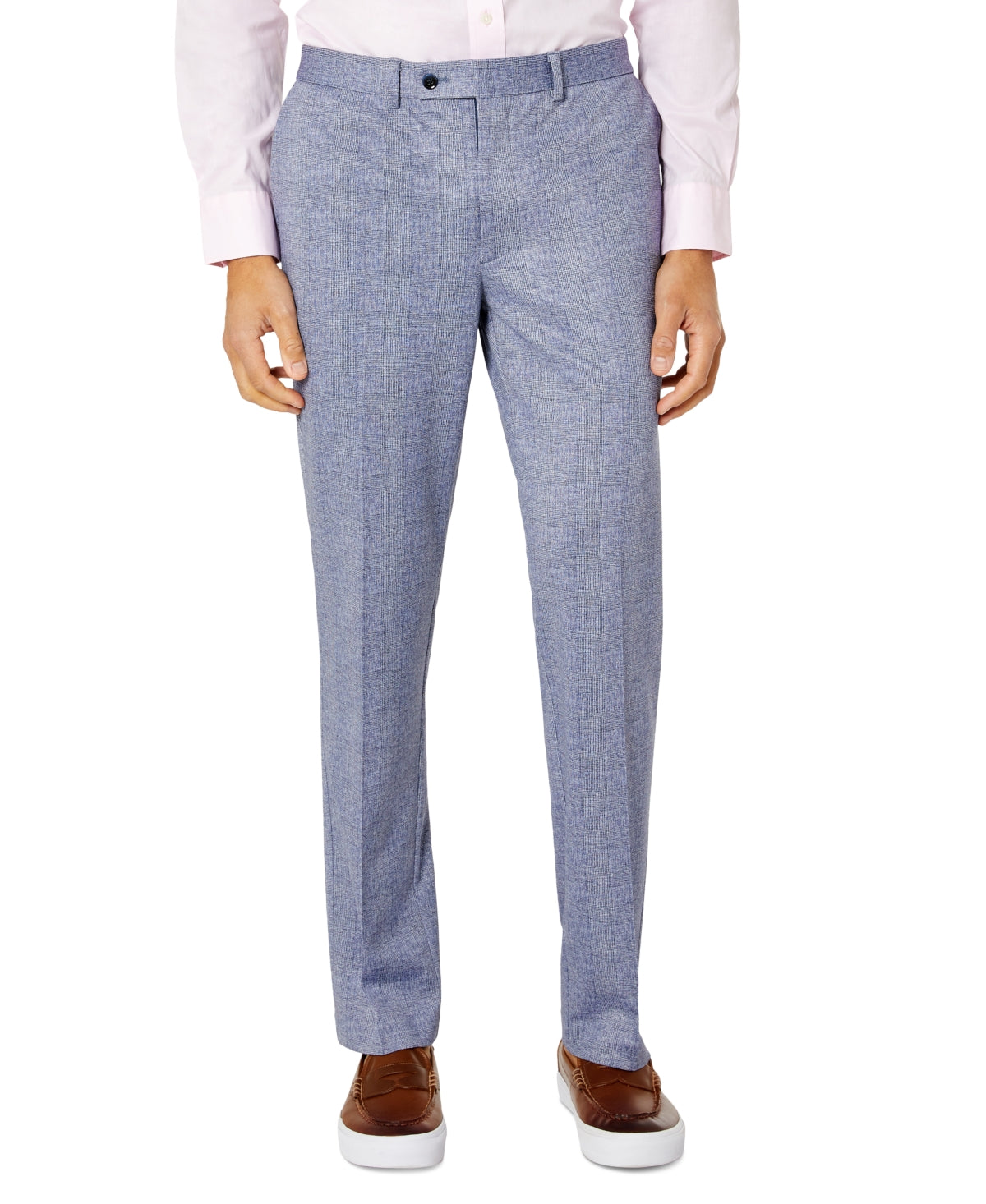 Tallia Men's Slim Fit Knit Suit Pants Blue Size 30X30