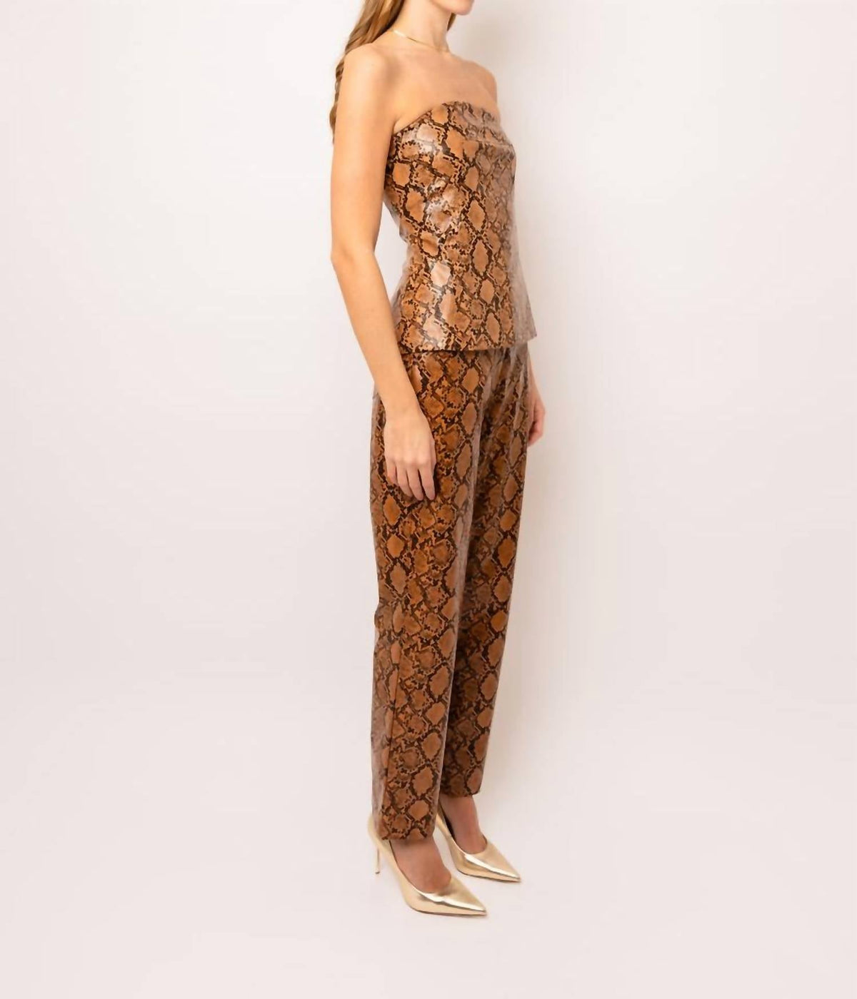 Amylynn - Snakeskin Bandeau Top