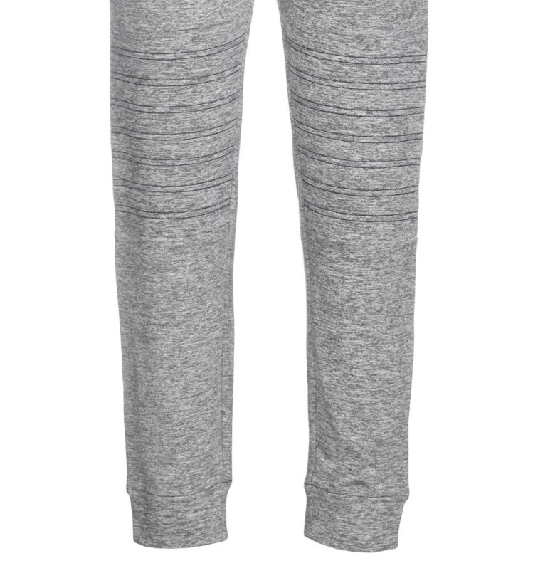 Univibe Men's Echo Space Dye Light Gray Knit Jogger Pants Gray Size X-Large