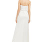 Adrianna Women's Papell Embellished Blouson Gown White Size 8