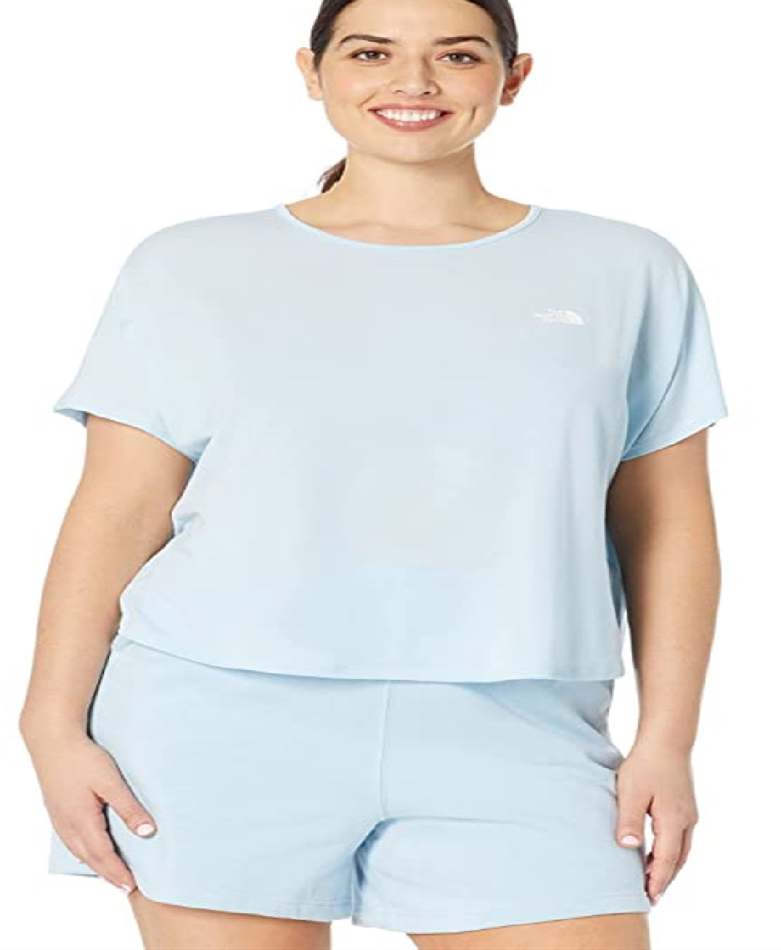 The North Face Women's Wander Cross Back Short Sleeve Blue Size 1X