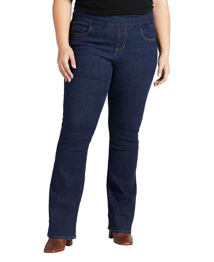 Jag Jeans Women's Paley Pull On Bootcut Jeans Blue Size 18W