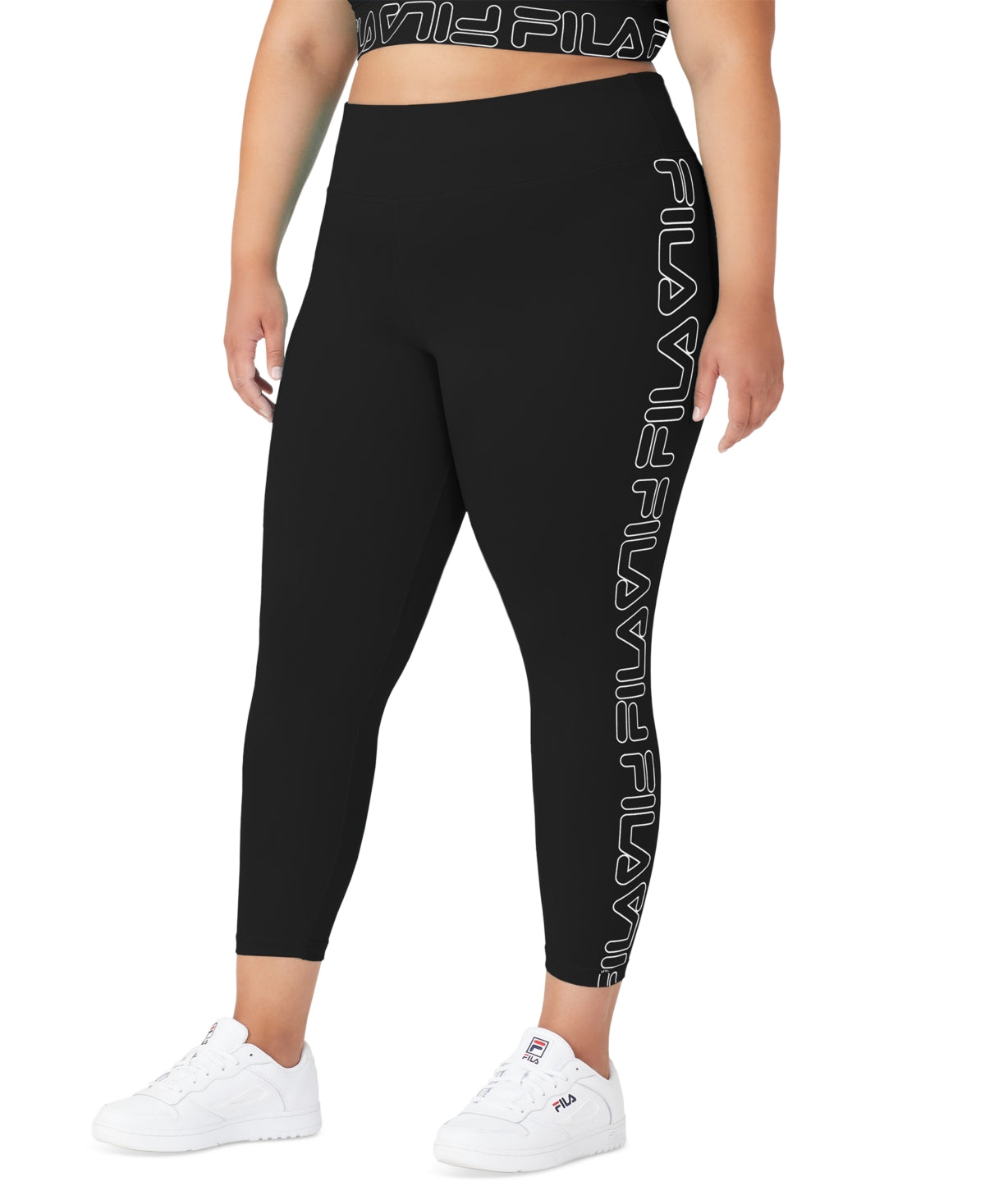 Fila Women's Logo 7/8 Leggings Black Size 2X