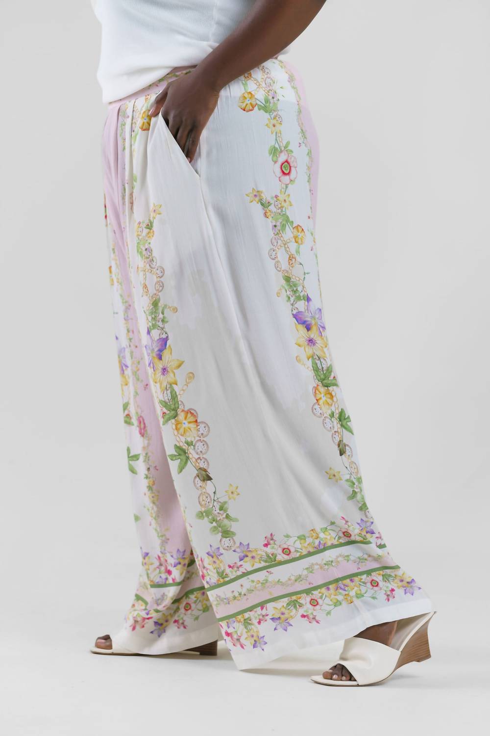 -Bl^Nk- - Novah Wide Leg Pants - Plus