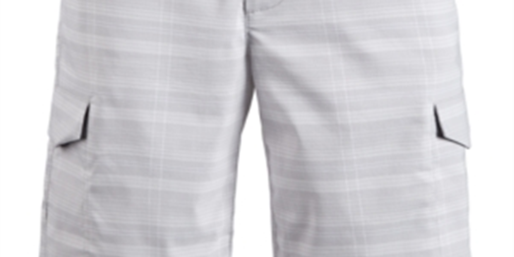 Attack Life By Greg Norman Men's Active Stretch Tartan Plaid Shorts Gray Size 33